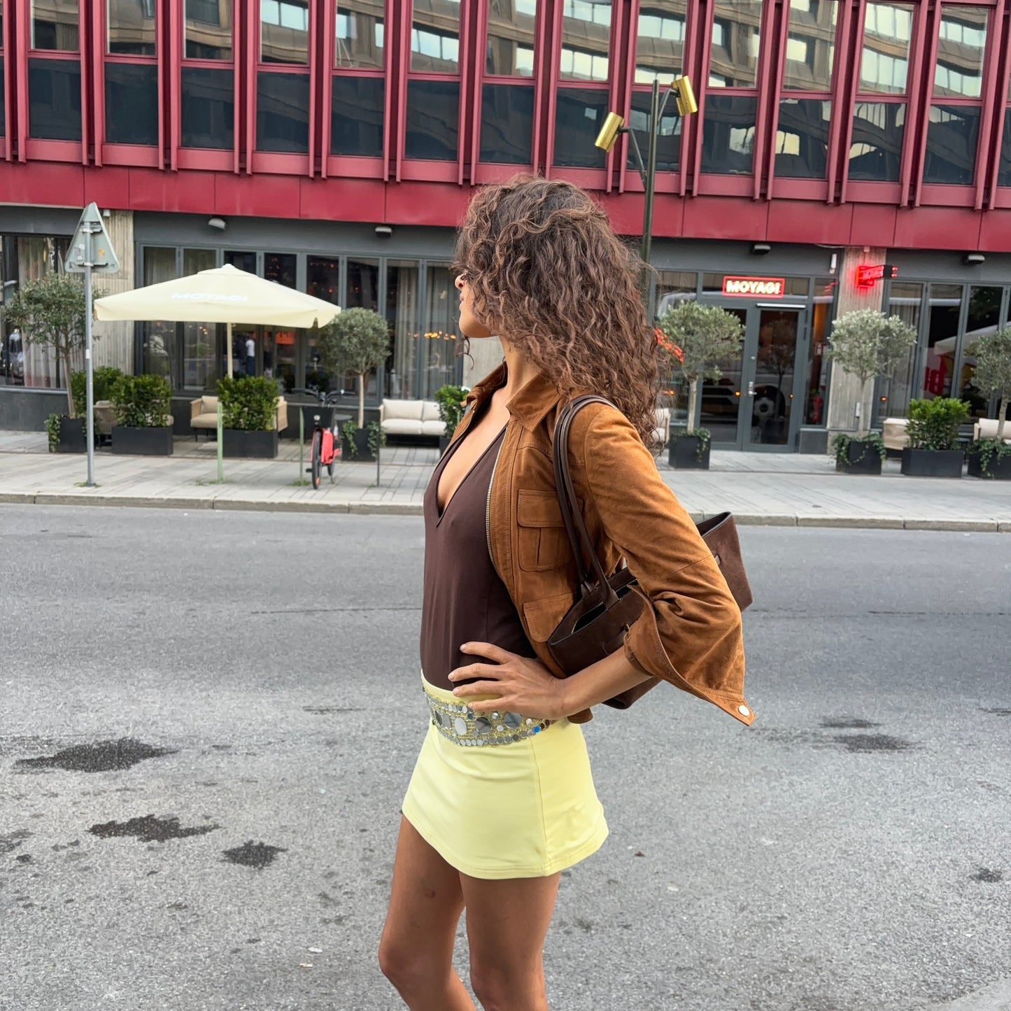 Butter yellow skirt